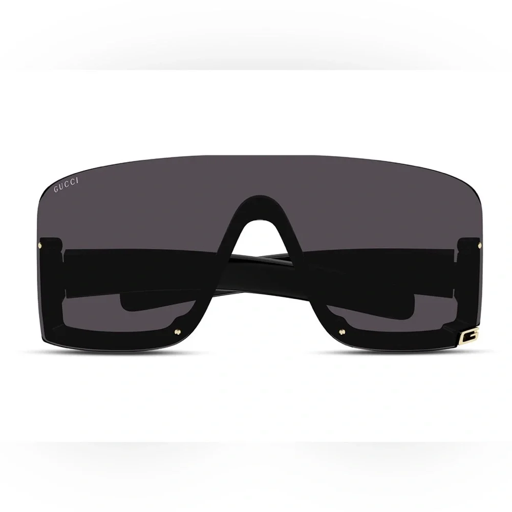 NEW GUCCI SHIELD OVERSIZED GG1637S 003 BLACK GUCCI EYEWEAR